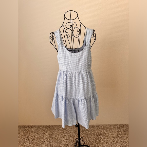 She & Sky Blue and White Romper - Picture 4 of 6